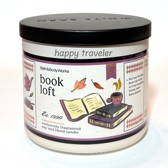 BOOK LOFT 3 Wick Candle - Picture 1 of 6